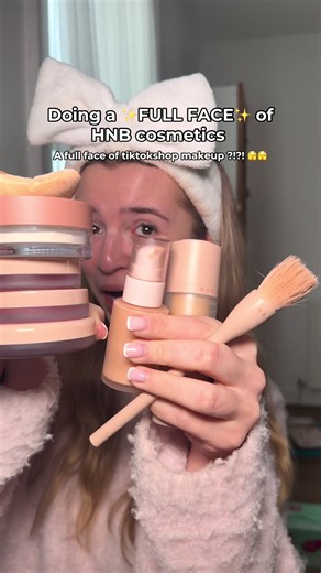 Full Face Makeup Using HNB Cosmetics from TikTok Shop