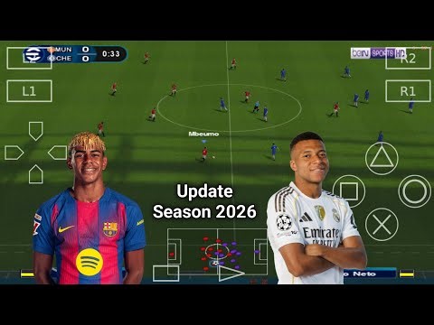 PES Efootball 2026 PS2 di AETHERSX2 Android Update Transfer Musim 2026