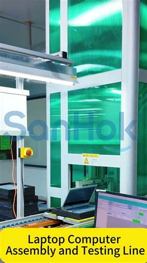 Laptop Computer Assembly and Testing Line, Production Equipment for Notebook PC Manufacturing Plant
