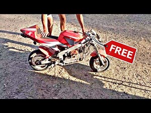 49cc Pocket Rocket (Mini-Crotch Rocket) For Basically FREE!! We Rip it Down the Road WIDE OPEN...
