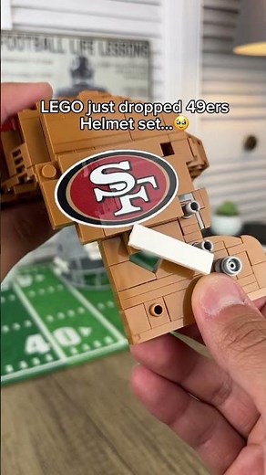 Lego just dropped 49ers helmet set…🥹 #lego #helmet #49ers