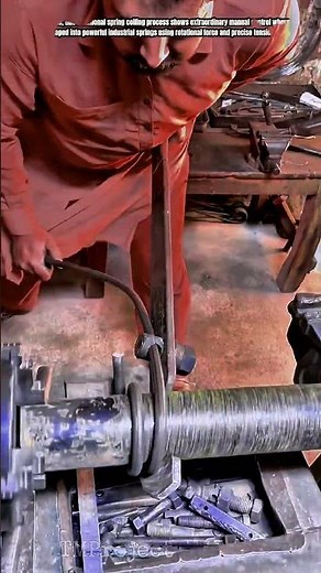 Innovative Spring Coiling Process : Manual Heavy Duty Steel Forming