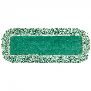 Rubbermaid® Light Commercial FGQ40800GR00 18" Green Microfiber Hook & Loop Dust / Dry Pad