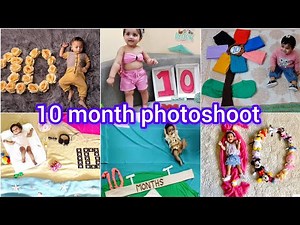 10 Month baby photoshoot ideas at home, Babies creative photography #‪@ChildhoodShorts85‬