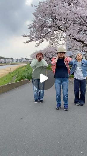 立花 博美 on Instagram: "強風に負けずに、ダンスしました😂 #風にも負けず #strongwind #桜川のサクラ #楽しくおどりましょー #sambers #三婆ズ #サンバーズ #studiogrowing #71yearsand67yearsand65years #locking #lockdance #backstreetsambers#71歳と67歳と65歳 #permissiontodance"