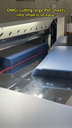 large PVC sheets cutting into small is so easy!