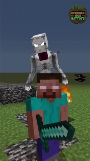 Herobrine (Pronoobv123) vs SCP 096 | MobBattle #minecraft #short #shorts #scp096 #herobrine