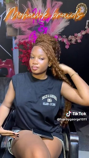 Mohawk braids ❤️#tutorial #fyp #hairbygeorge1011 #mohawkbraids | Braids