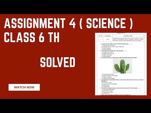 Assignment 4 Science class 6th English medium. Solved MCQ ( CEP Worksheet 4 ).