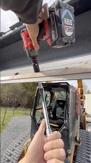 Installing Teeth On A CAT Skid Steer Bucket