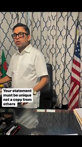 Your asylum statement must be your statement NOT a copy and paste!!!! | Mohammed Mujumder