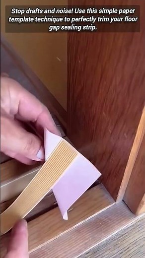 ​How to Precisely Cut Weather Stripping for Floors.