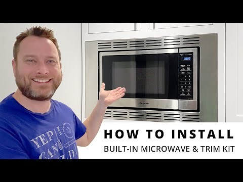 How To Install A Panasonic NN-SN67K Microwave & NN-TK621SS Trim Kit in 5 Minutes!