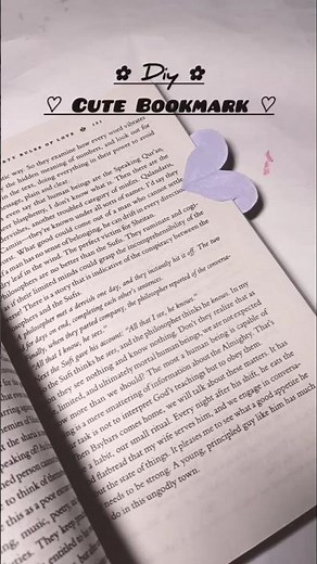 Easy diy bookmark ❤️🔖| Heart Bookmark | 5 minutes craft #diy #bookmark #craft #aesthetic #pinterest
