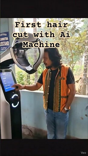 Automatic Haircut Machine | Instant Hair Style Change in 8 Seconds | AI Realistic Video! Ai vedio!