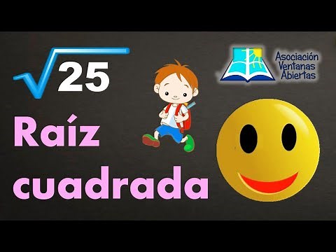Raíz cuadrada para niños: super fácil. Sexto primaria.