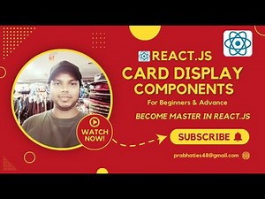 React.Js Dynamic Cards Display | Build Dynamic Cards in React.js | Complete Guide to Props & JSX.