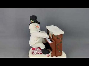 Hallmark jingle bells piano playing singing snowman 2005