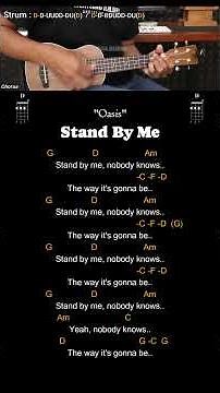Stand By Me - Oasis - Ukulele Chords Tutorials (Play Along) #ukulele