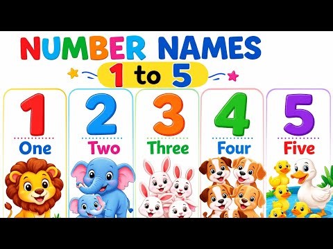 Learn number names with Animals | Fun video