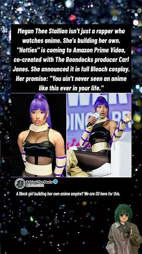 Megan Thee Stallion announced her own anime in FULL cosplay#MeganTheeStallion #Hotties #AmazonPrime