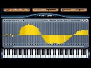 The Note editor in Pianoteq 5 PRO