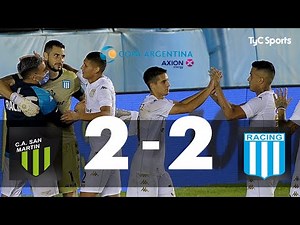San Martin (SJ) 2 (1)-(4) 2 Racing I Copa Argentina