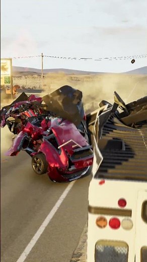 Realistic Highway Car Crashes #291