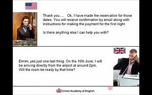 English conversation with subtitles - Hotel reservation