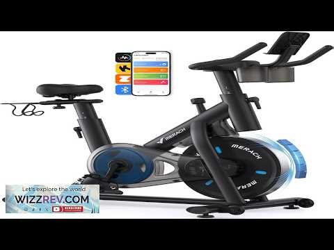 MERACH Exercise Bike Brake Pad Stationary Bike with Exclusive App Low Noise