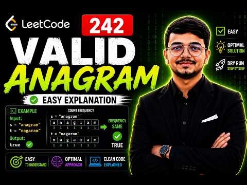 🔥 LeetCode 242: Valid Anagram | Easy C++ Solution with Full Explanation 🚀