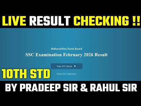10th SSC Result 2026 LIVE Checking 🔥 | Maharashtra Board Result | Pradeep Giri Sir