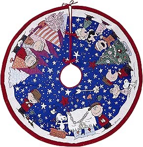 Hallmark Keepsake 0001QFM3367 Ornament 2019 Year Dated, Peanuts A Charlie Brown Christmas Tree Skirt with Light