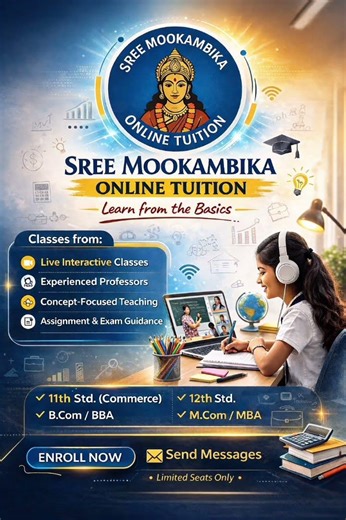 📚✨ Confused in Accounting? Don’t Worry! ✨📚Follow Sree Mookambika Online Tuition