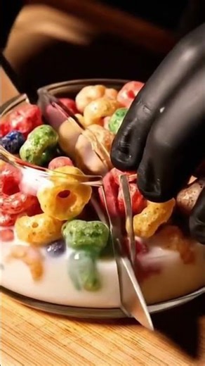 Clean and perfect slice in slow motion 😌🔪