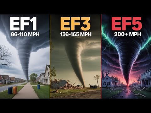 Tornado EF Scale Comparison: EF1 vs EF3 vs EF5 Destruction Power | Scale of Destruction