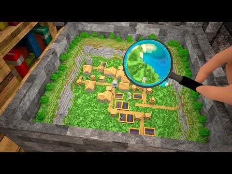 Tiny World in a Box - Minecraft Animation