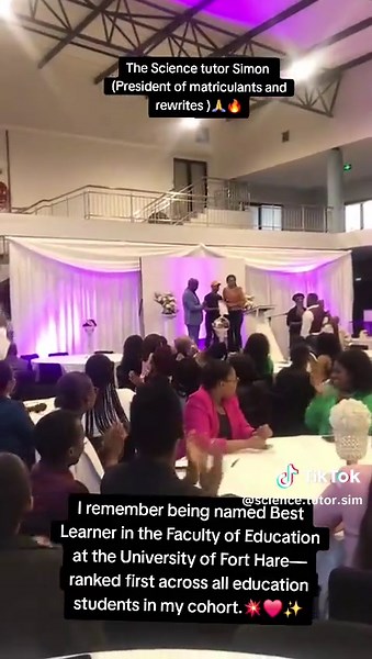 I was named Best Learner in the Faculty of Education at the University of Fort Hare—ranked first across all education students in my cohort. #awards #universityofforthare #eductionstudent #bEd #best