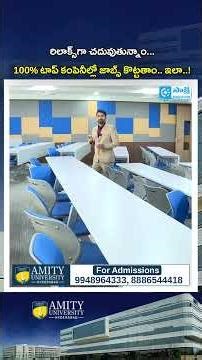 Study Smart = 100% Top Company Jobs 🔥 | Amity University Hyderabad #shorts #amityuniversity