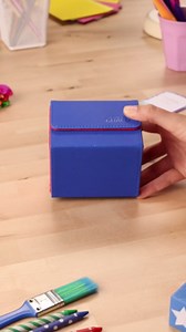 Ultimate Guard Sidewinder Synergy 100+, Deck Box for 100 Double-Sleeved TCG Cards, Blue/Red, Magnetic Closure & Microfiber Inner Lining