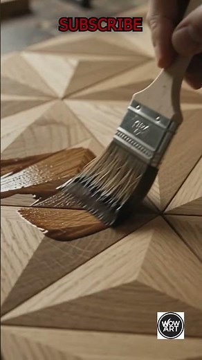 Geometric 3D Wooden Wall Art DIY 🪵✨