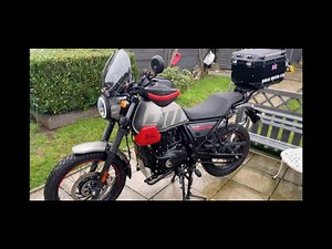 ROYAL ENFIELD ULTRA MODERN SCRAM 411 WITH GIVI NEW SCREEN & REAR RACK