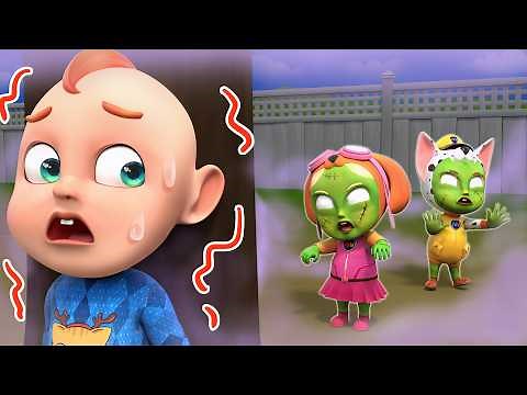 Zombie Is Coming Song 🧟| Don’t Be Afraid! | Scary Song for Kids | Rosoo Nursery Rhymes