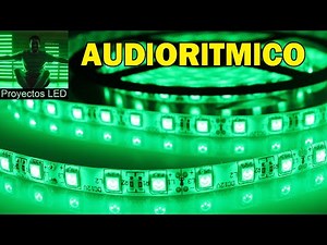 Audioritmico con microfone o linea para tiras de leds
