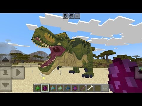 Dinosaur The Teeth and Claws Addon UPDATE in Minecraft PE