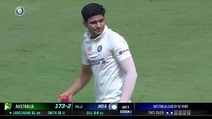 Shubman Gill rolls his arm over for the first time in Test Cricket