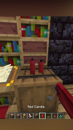 BOOKSHELF TUTORIAL MINECRAFT #gaming #gamtng #minecraft #minecraftbuilding #trending #viral #fyp