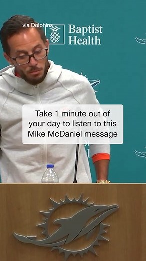 Mike McDaniel Expresses Gratitude in 5-Minute Speech | Miami Dolphins