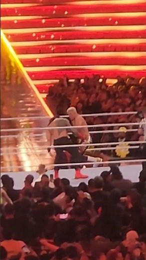 Cody Rhodes with the Bionic Elbow on Roman Reigns #wwe #wrestling #connorscure #wrestlemania