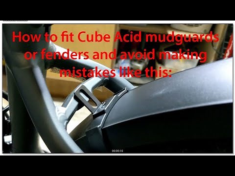 How to fit Cube Acid mudguard / fenders set to Reaction Hybrid Pro bike and avoid mistakes I made!